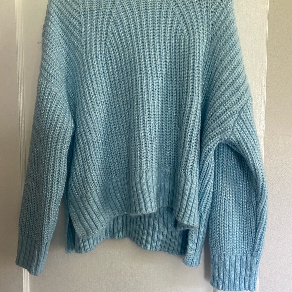 Cozy Blue Knit Sweater